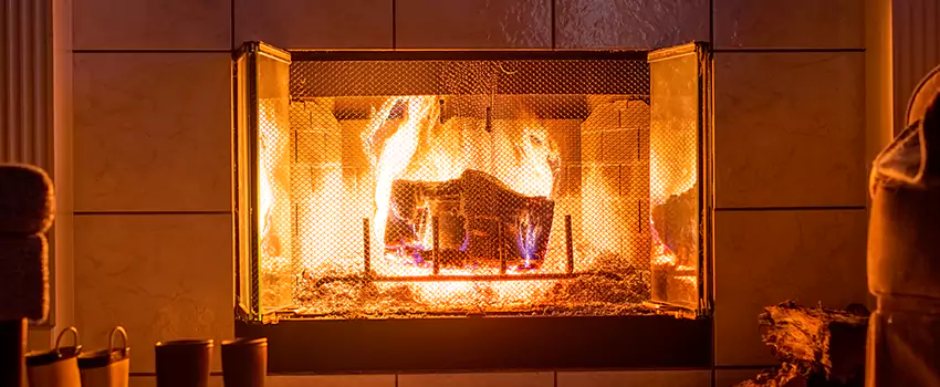Mendota Hearth Landscape Fireplace Installation in Herriman, Utah