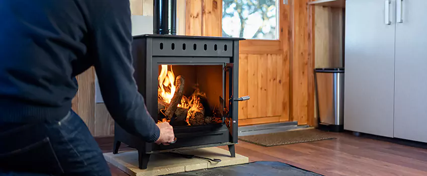 Open Hearth Wood Fireplace Installation in Herriman, UT